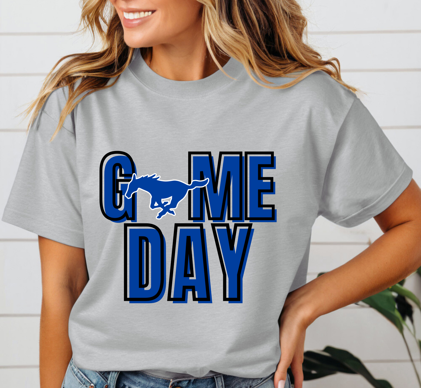 GAME DAY MUSTANGS tee