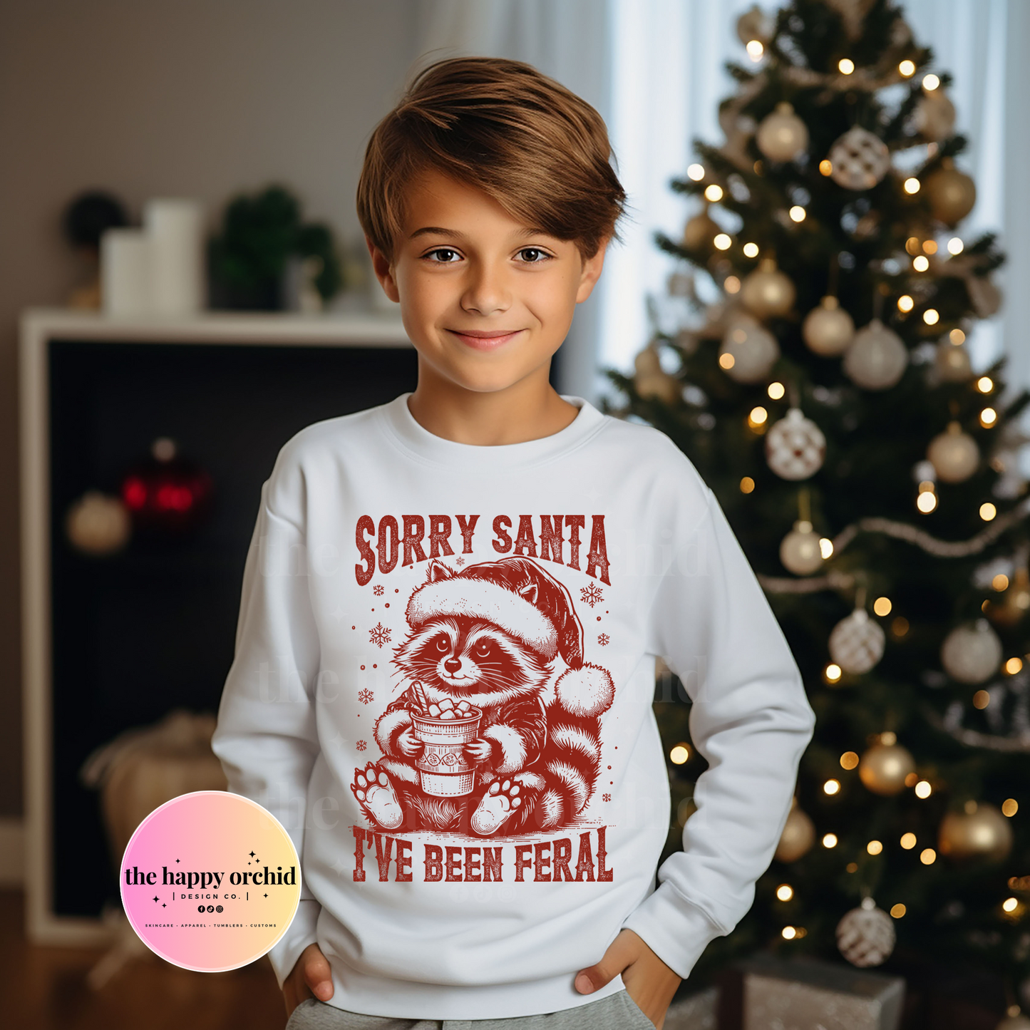 Youth SORRY SANTA Top