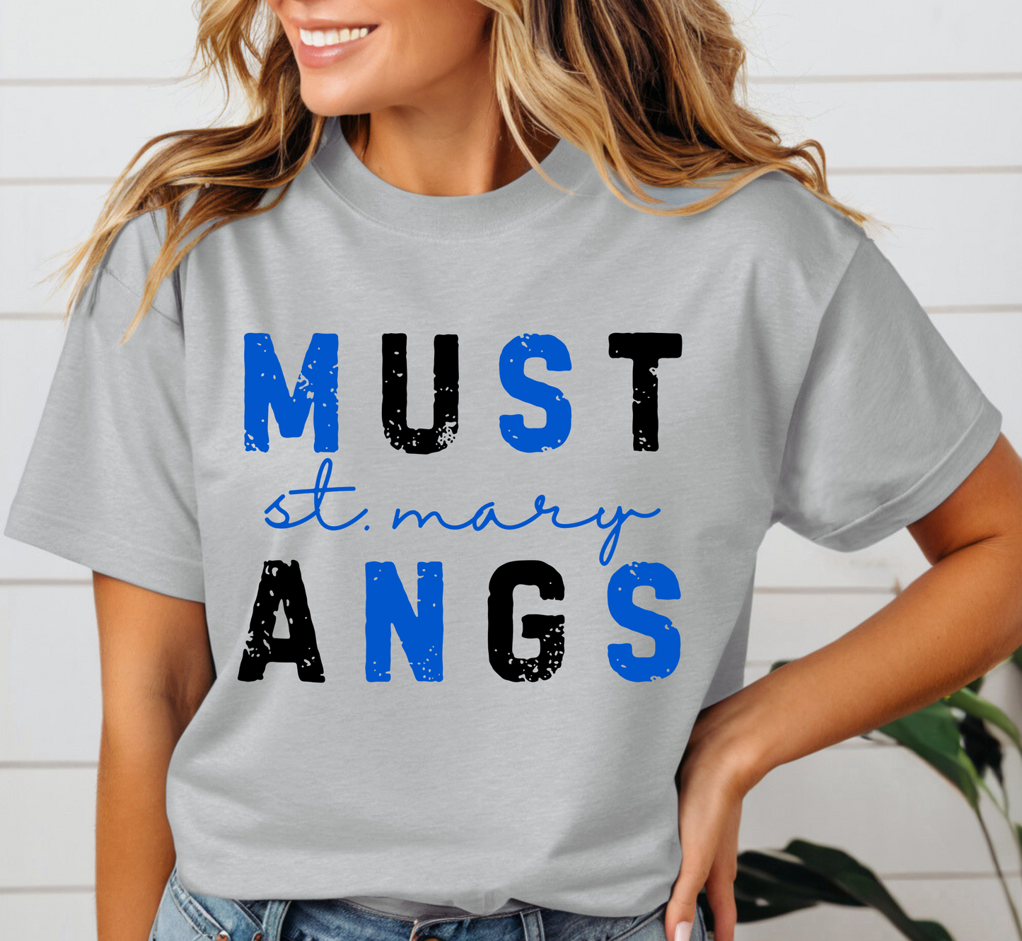 ST. MARY MUSTANGS tee