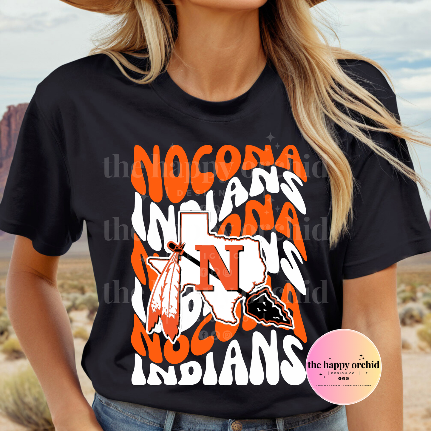 NOCONA INDIANS RETRO WAVE Top