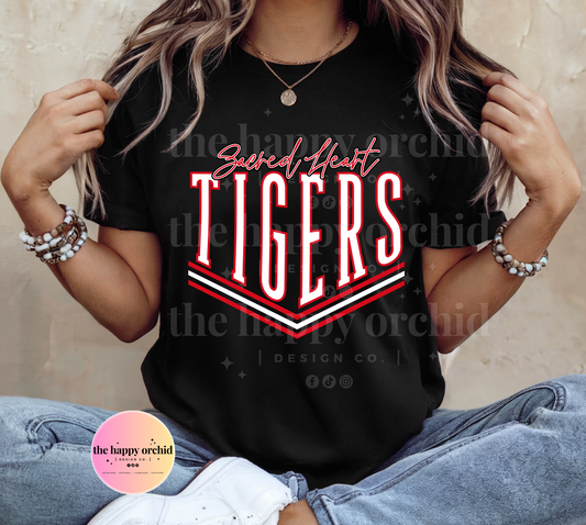 (NEW) SACRED HEART TIGERS Top