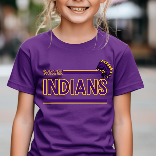 Youth SANGER INDIANS Top