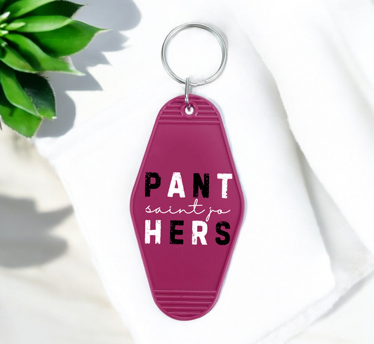 SAINT JO PANTHERS Motel Keychain