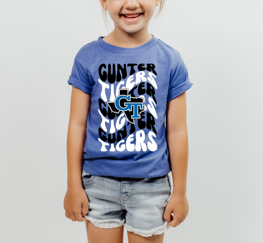 Youth GUNTER TIGERS Retro Wave Top