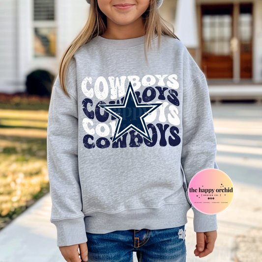 Youth COWBOYS RETRO WAVE Top