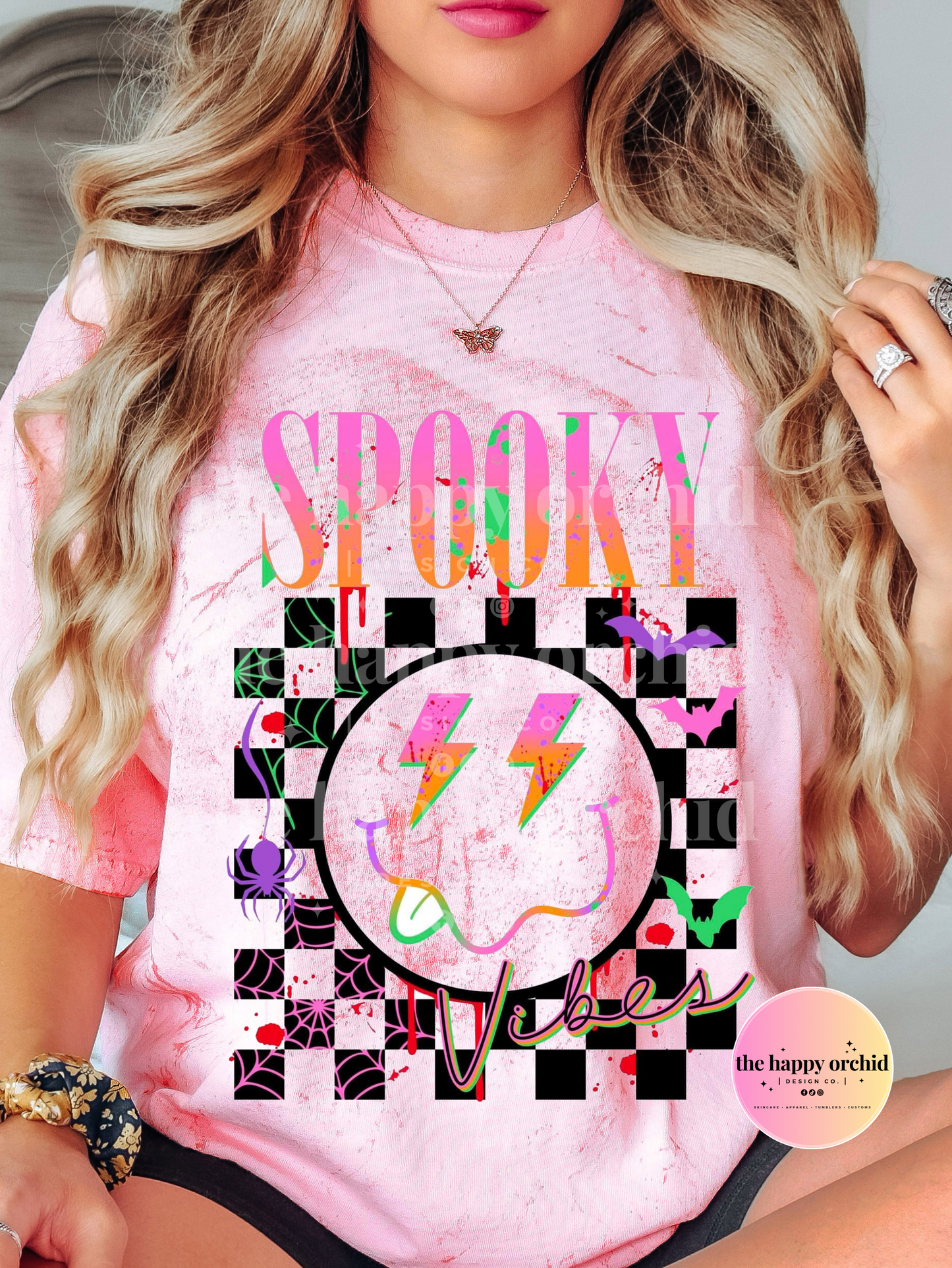 SPOOKY SEASON Splatter Color Blast Top