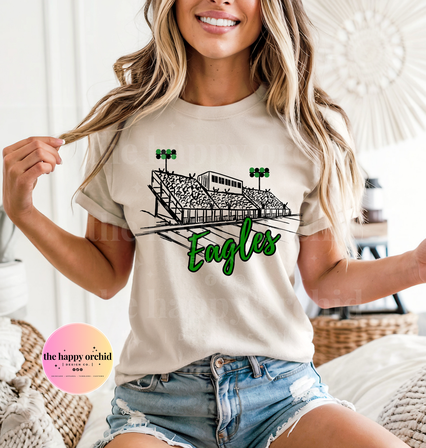 (NEW) EAGLES BLEACHER top