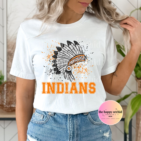 INDIANS Splatter Style Top