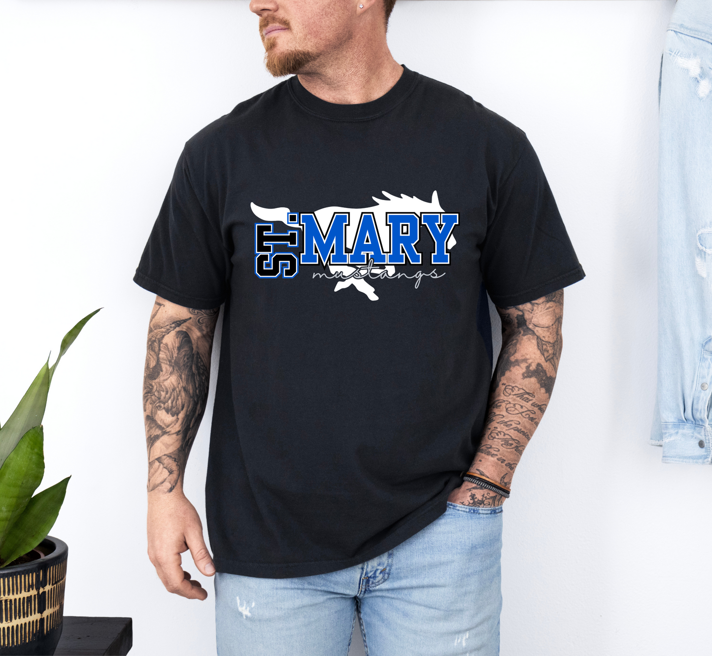 ST. MARY MUSTANGS tee