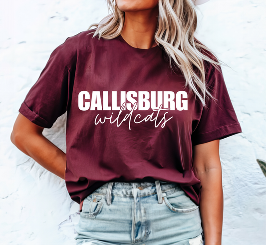 CALLISBURG WILDCATS tee