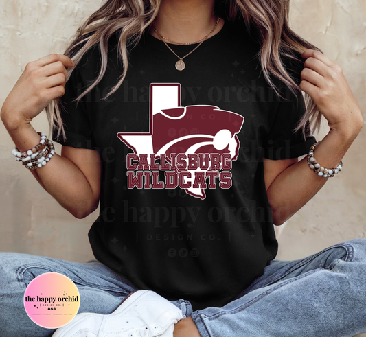 NEW CALLISBURG WILDCATS State tee
