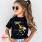 (NEW) Youth HORNETS MASCOT Faux Glitter Top