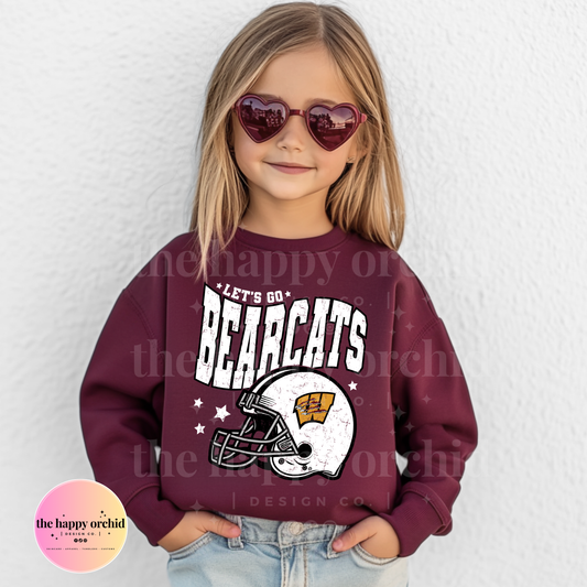 (NEW) Youth LET'S GO BEARCATS Top
