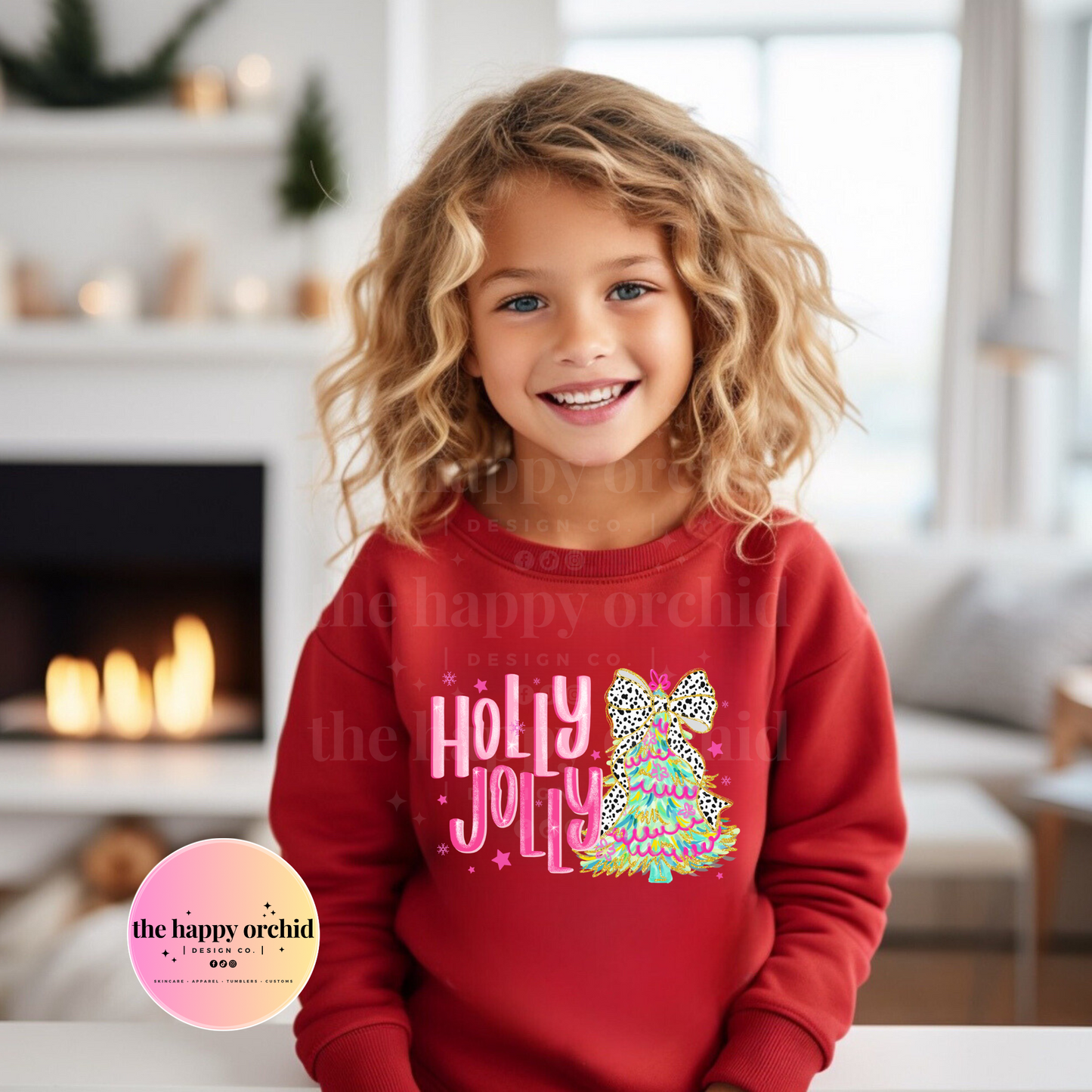 Youth HOLLY JOLLY Pastel Top