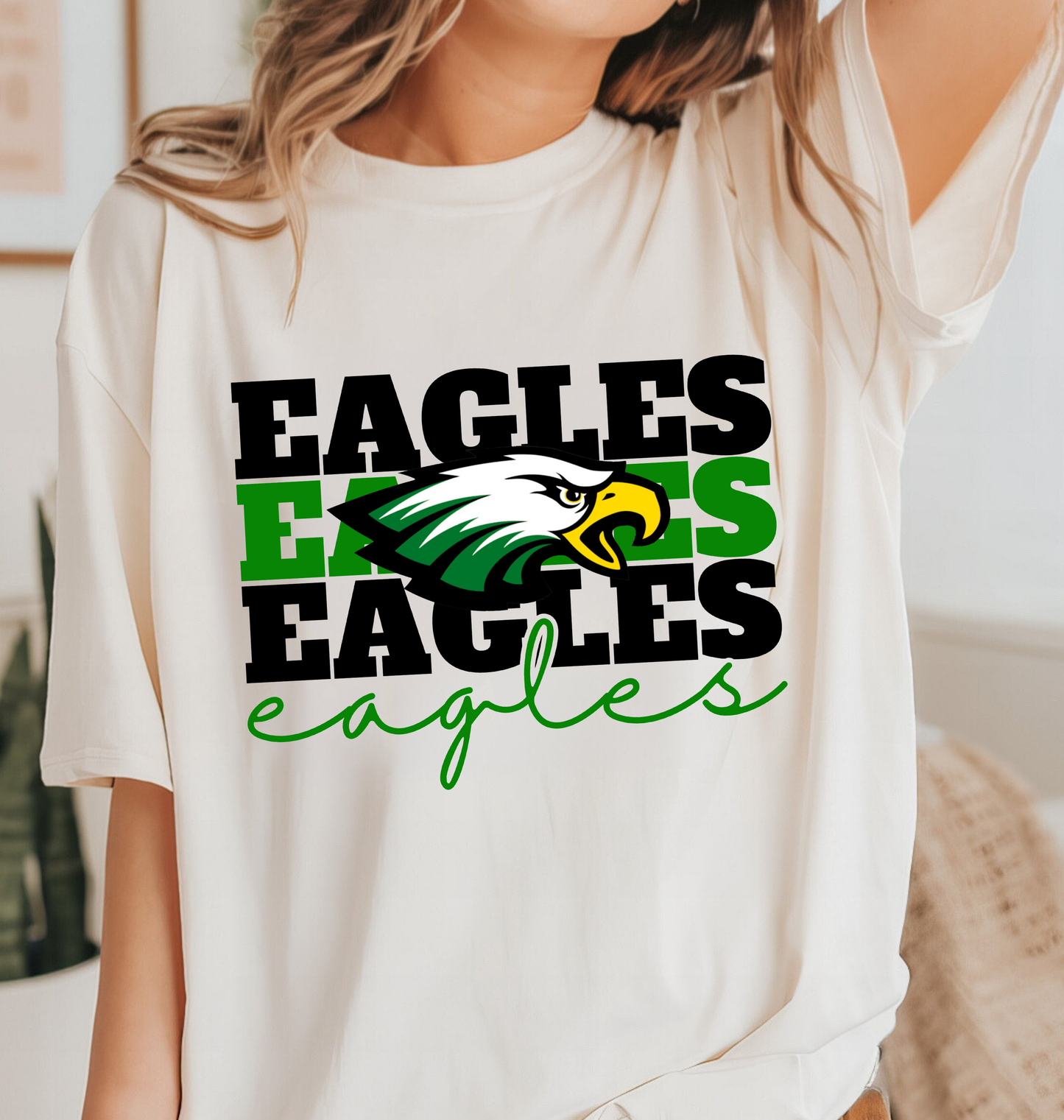 VALLEY VIEW EAGLES Stacked tee