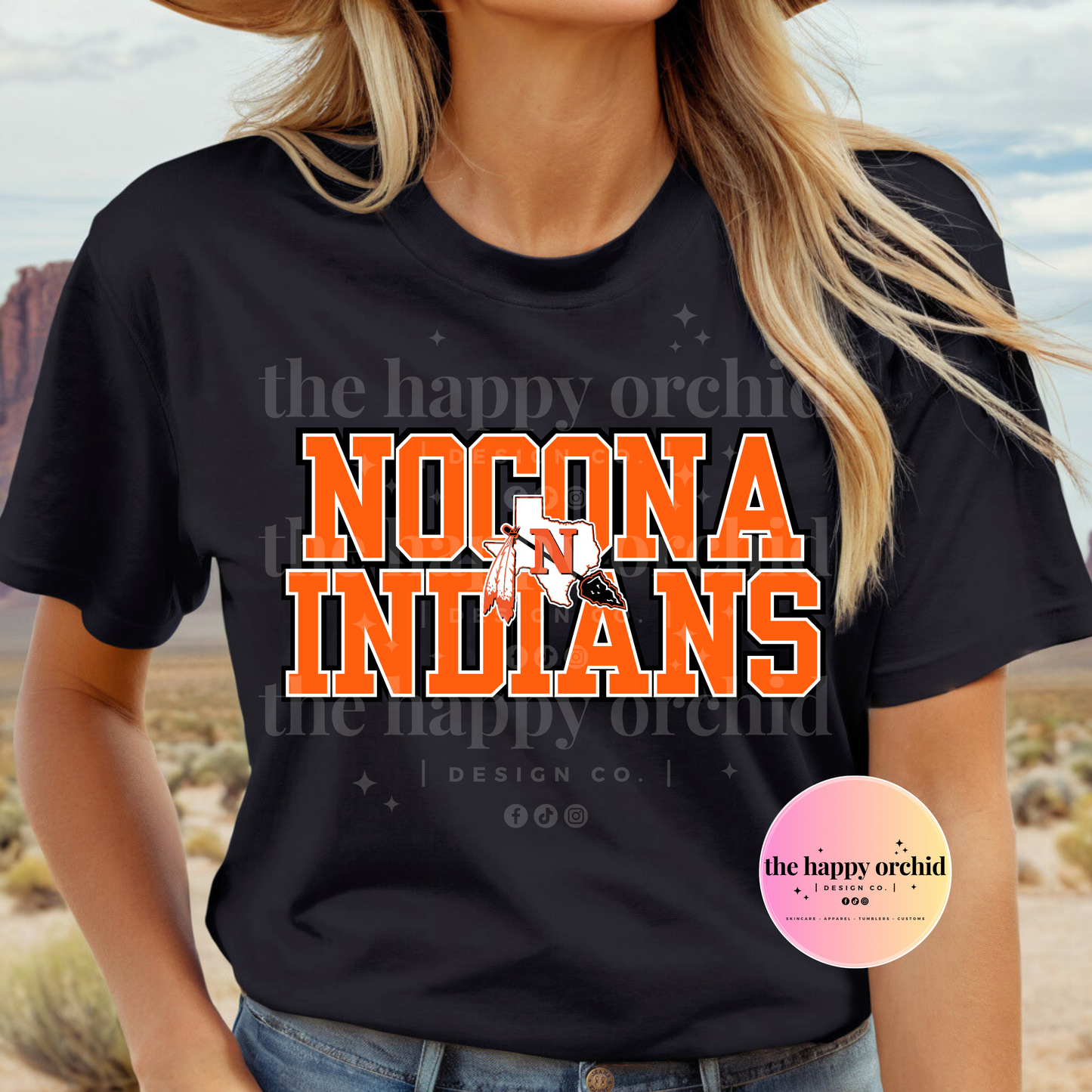 NOCONA INDIANS LOGO Top