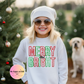 Youth MERRY AND BRIGHT Tinsel Top