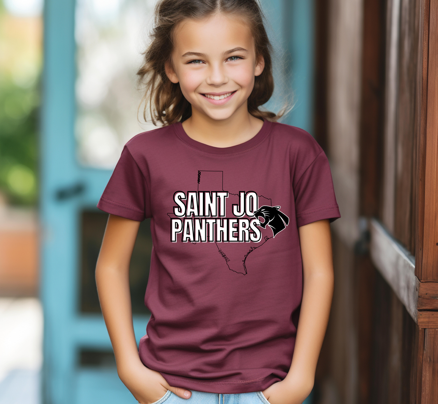 Youth SAINT JO PANTHERS Vintage Top