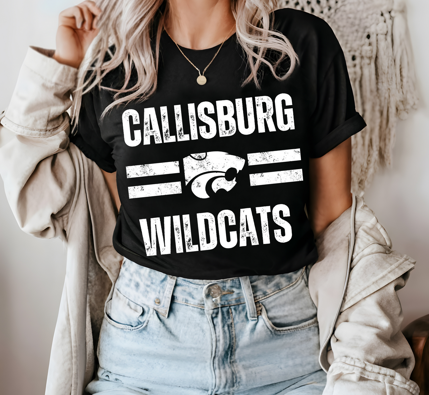 CALLISBURG WILDCATS Logo tee