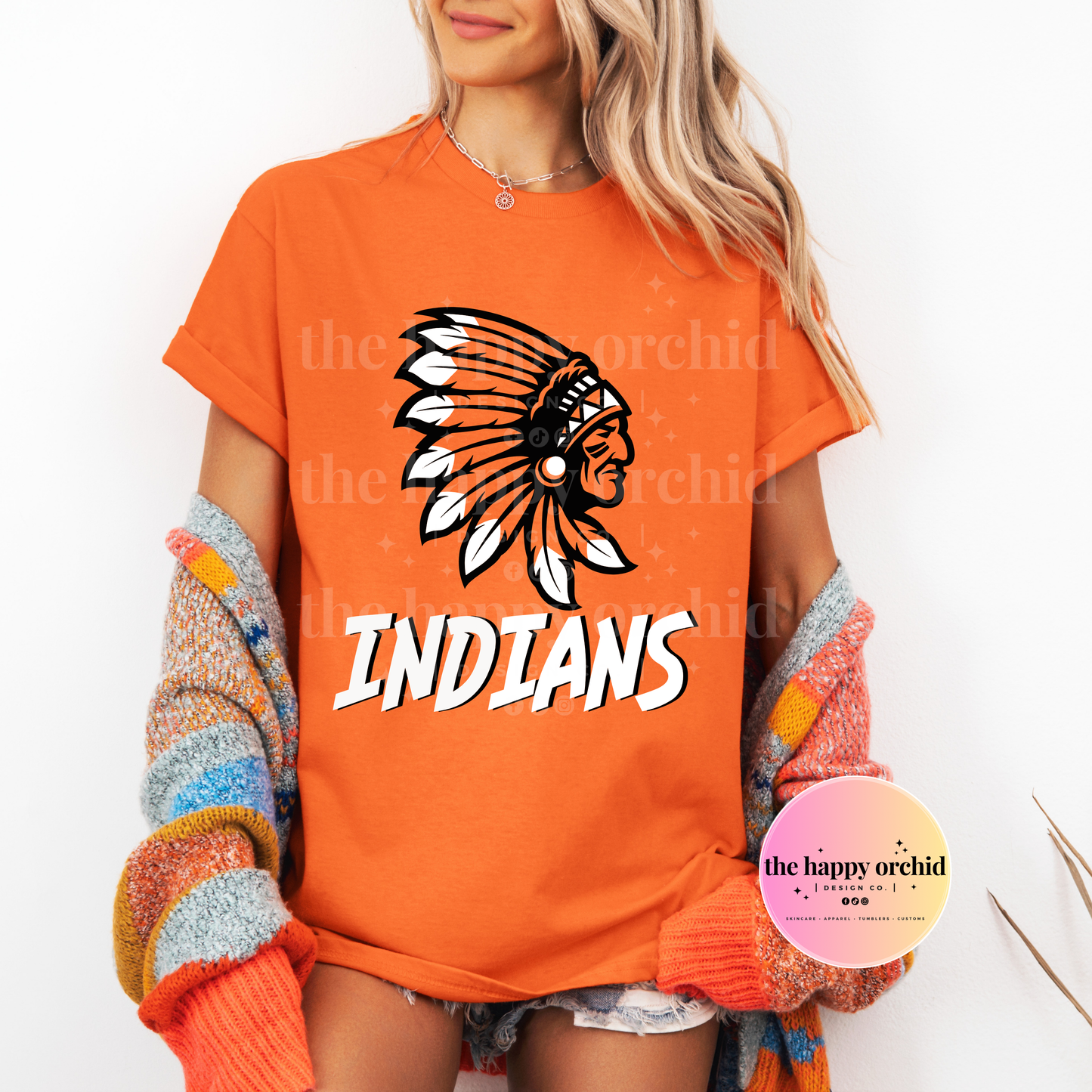 INDIANS Mascot Top