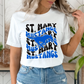 ST. MARY MUSTANGS Retro Wave tee