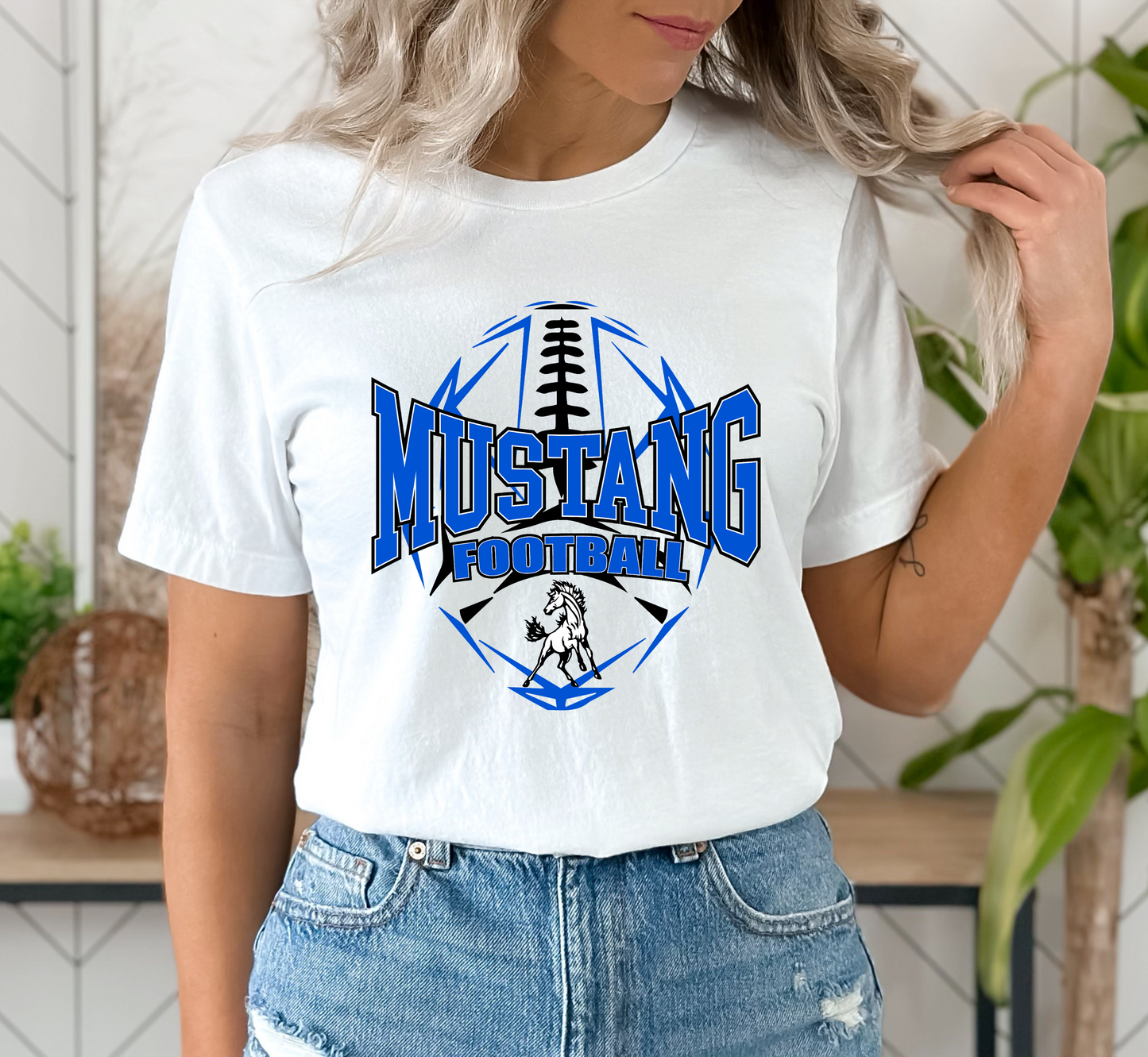 MUSTANG FOOTBALL tee