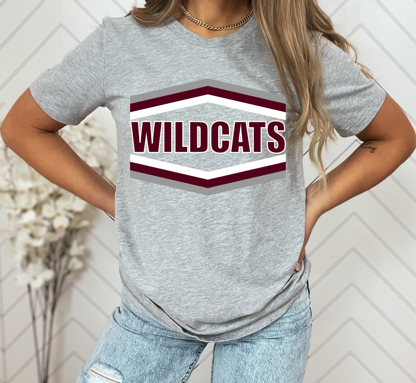 Youth WILDCATS Arrow Block Top