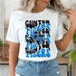 GUNTER TIGERS Retro Wave tee