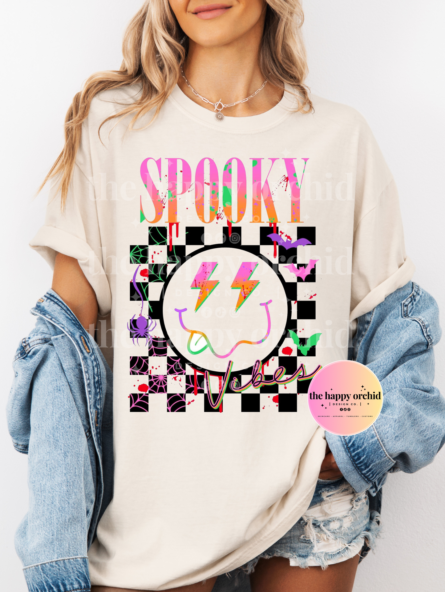 SPOOKY SEASON Splatter Color Blast Top