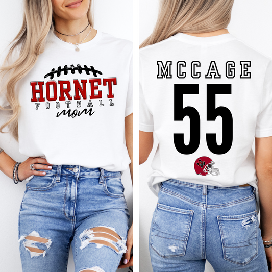 HORNET FOOTBALL MOM - MUENSTER Personalized Tee