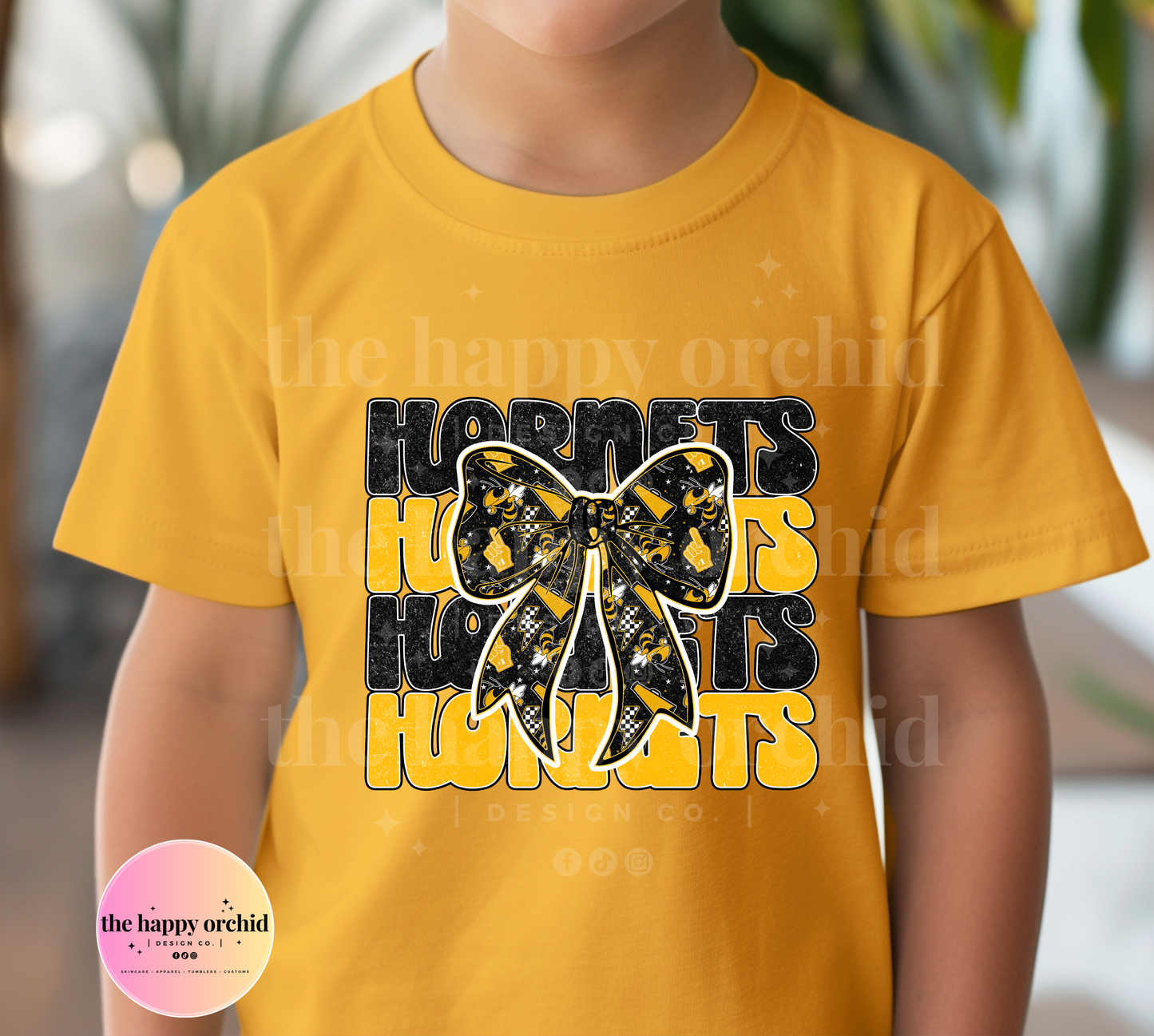 (NEW) Youth HORNETS BOW Top
