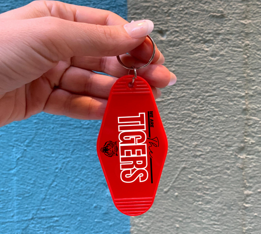 WE ARE THE TIGERS Motel Keychain