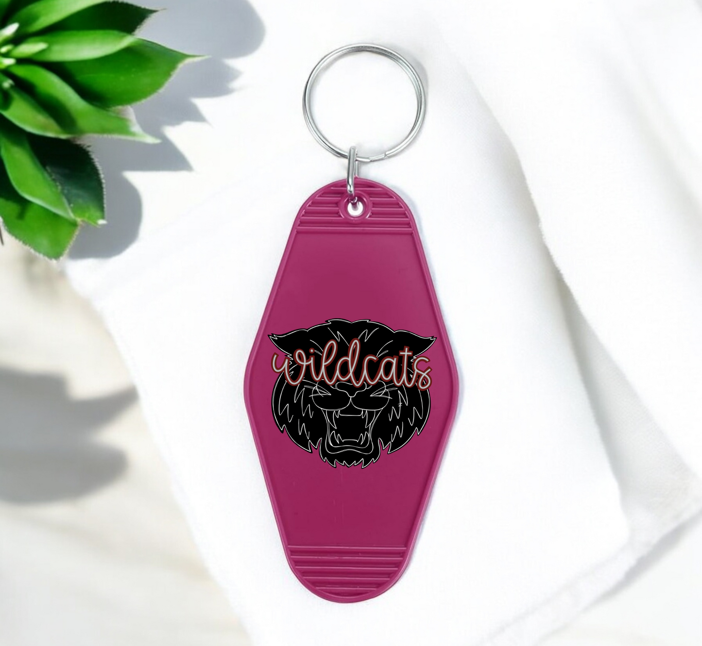 WILDCATS Mascot Motel Keychain