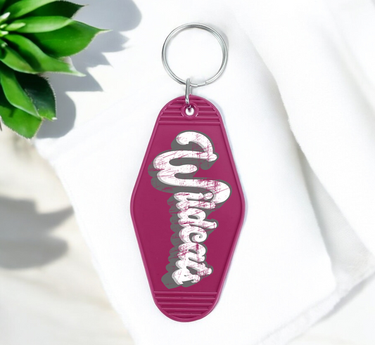 RETRO WILDCATS Motel Keychain