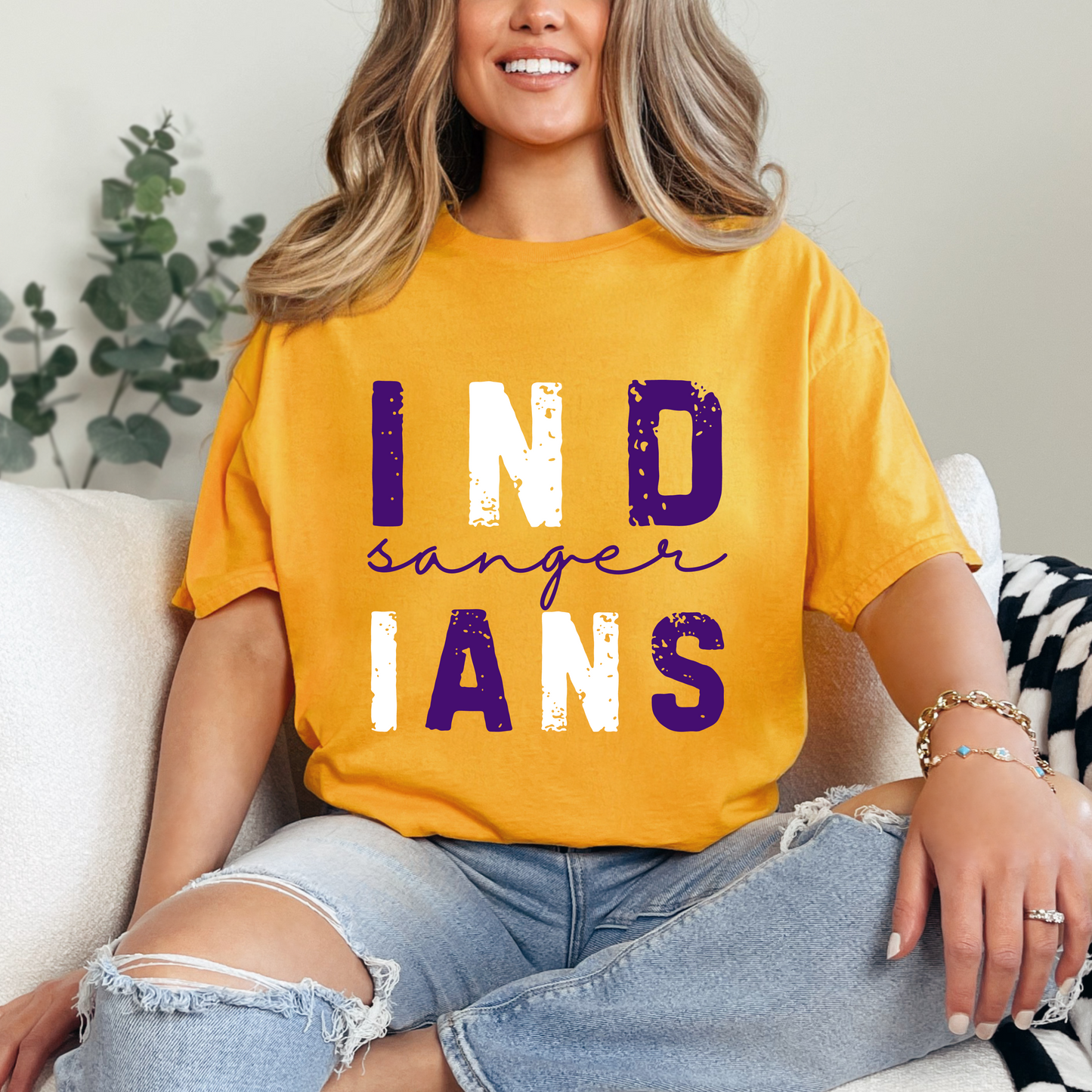 SANGER INDIANS tee