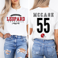 LEOPARD FOOTBALL MOM - GAINESVILLE Personalized Tee