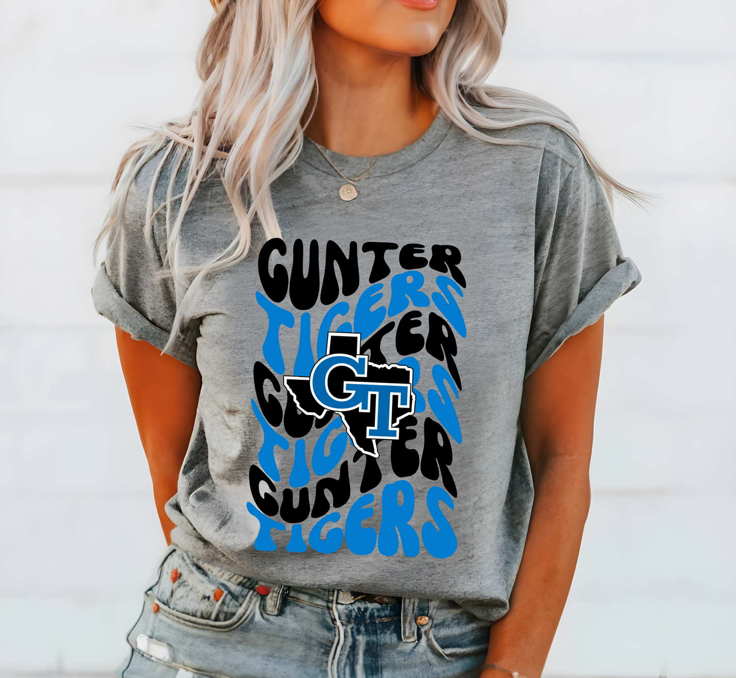 GUNTER TIGERS Retro Wave tee