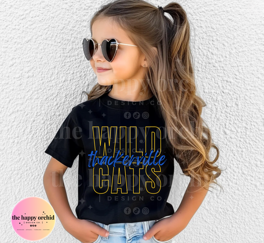 Youth THACKERVILLE WILDCATS Line Top
