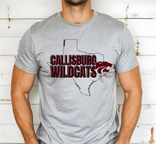 CALLISBURG WILDCATS Vintage tee