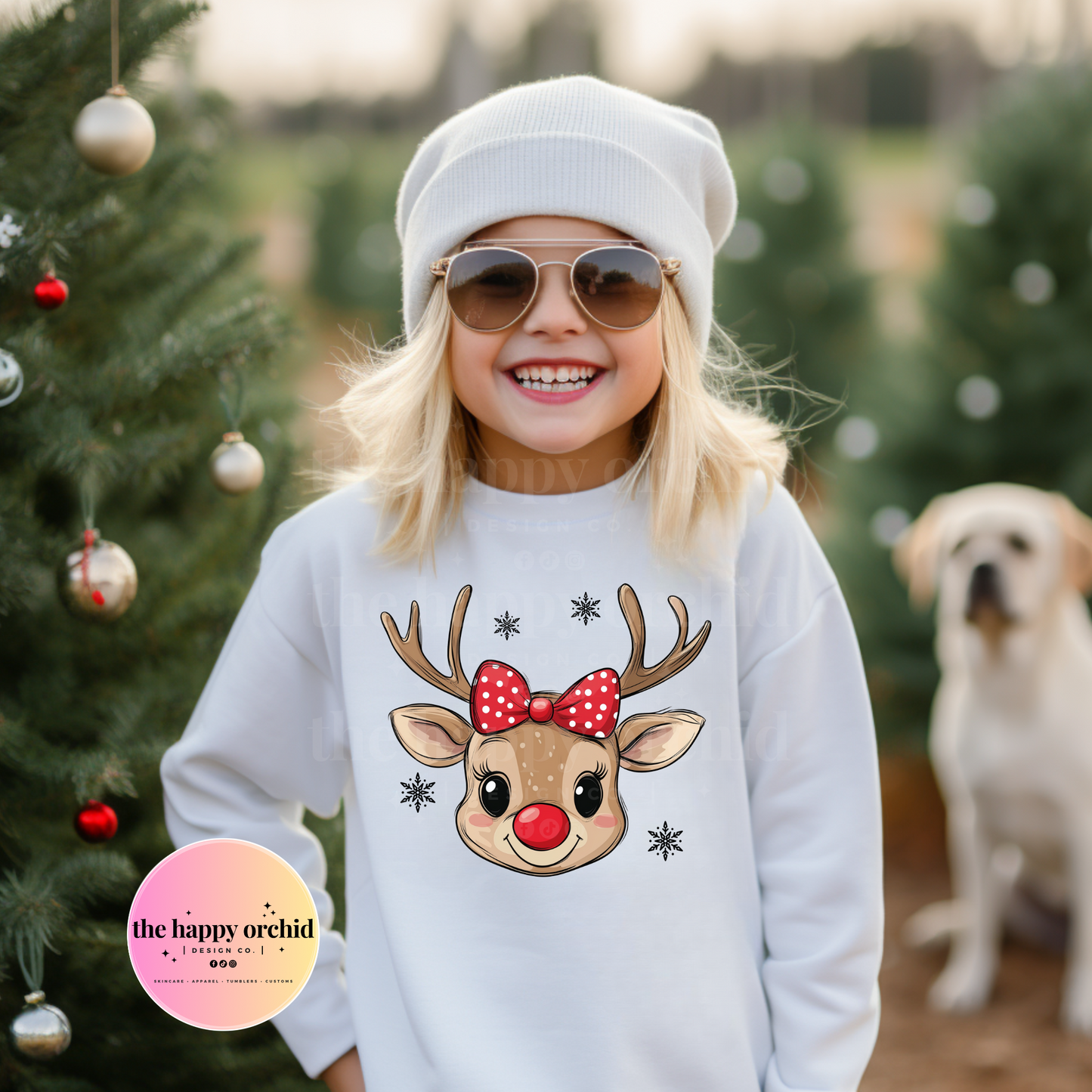 Youth REINDEER Girl Top