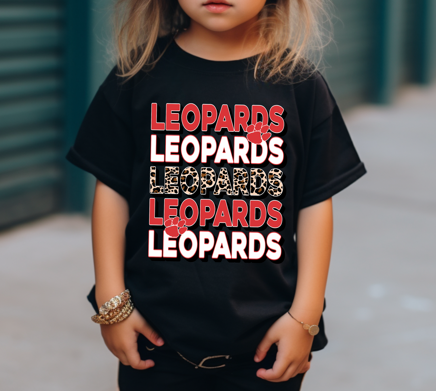 Youth LEOPARD Stacked Top