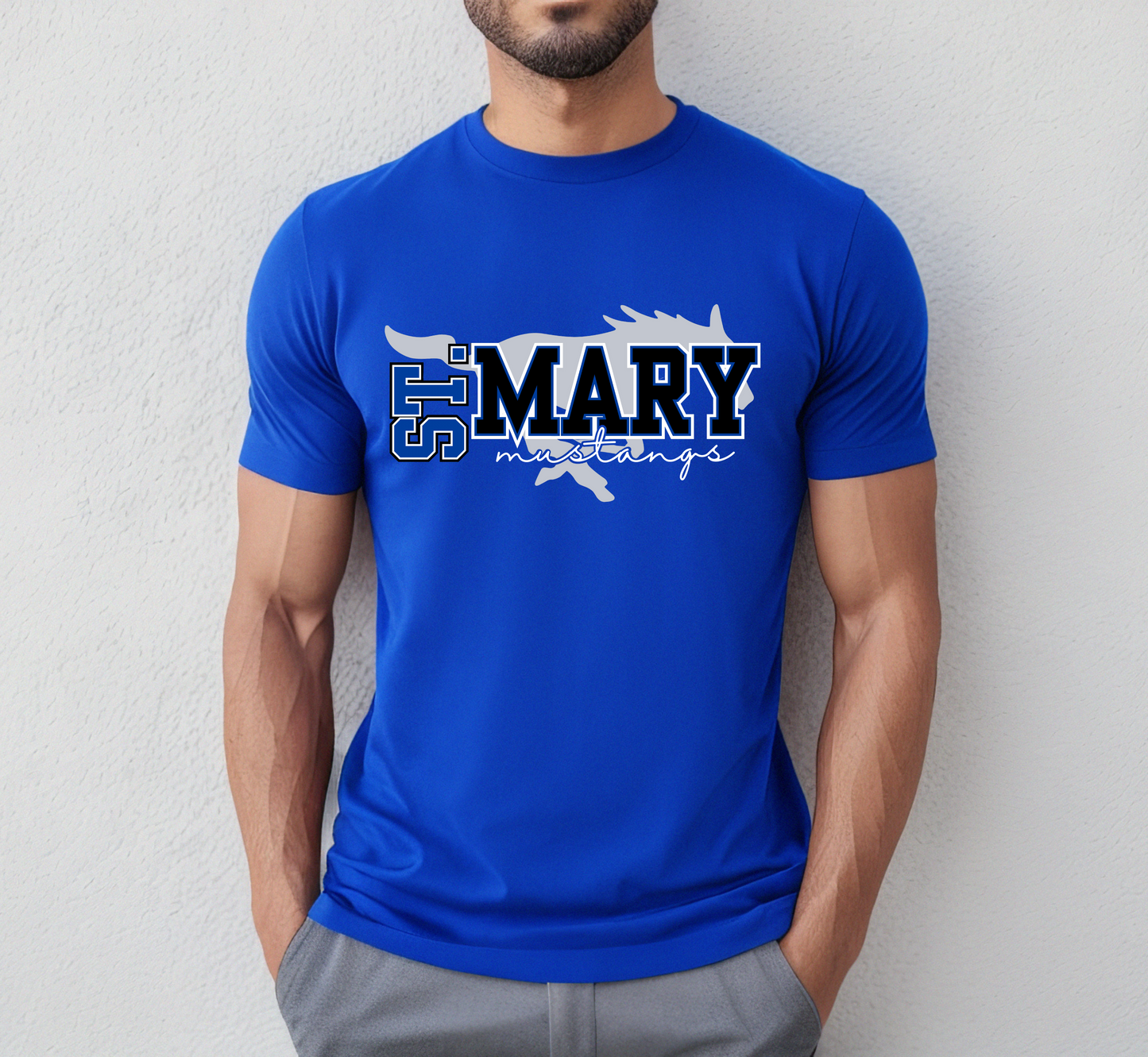 ST. MARY MUSTANGS tee