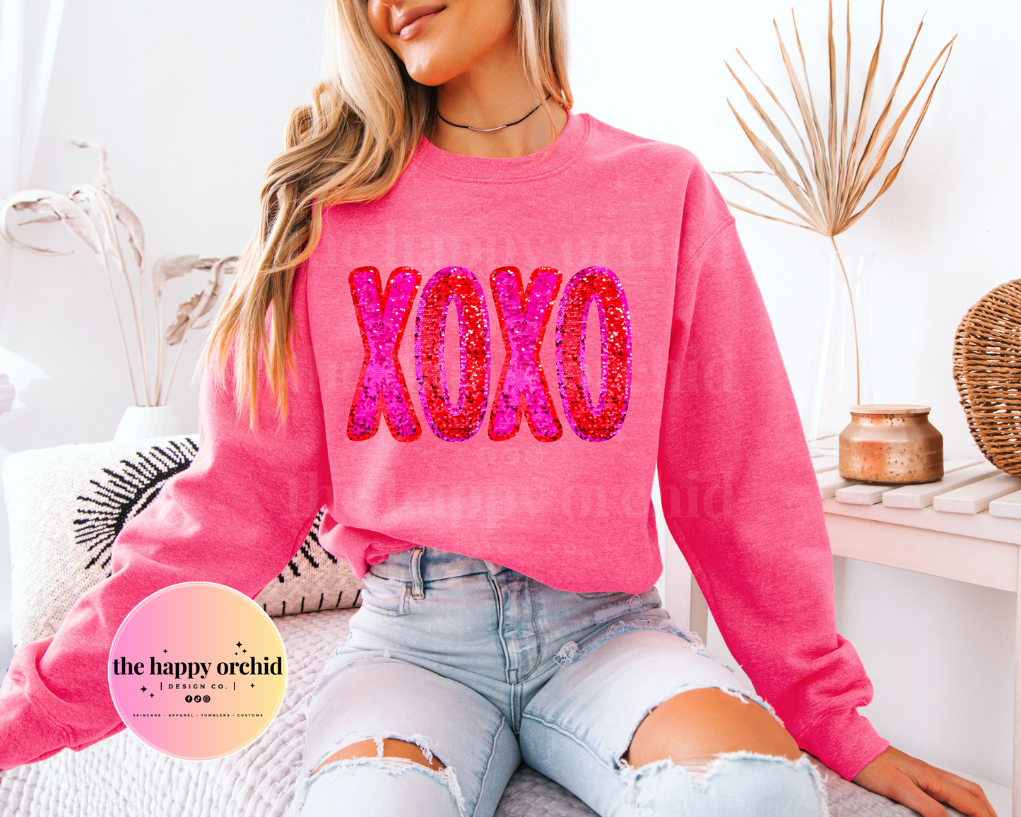 XOXO Glitter Top