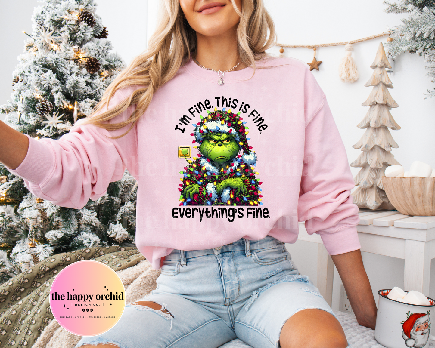 EVERYTHING IS FINE GRINCH Top