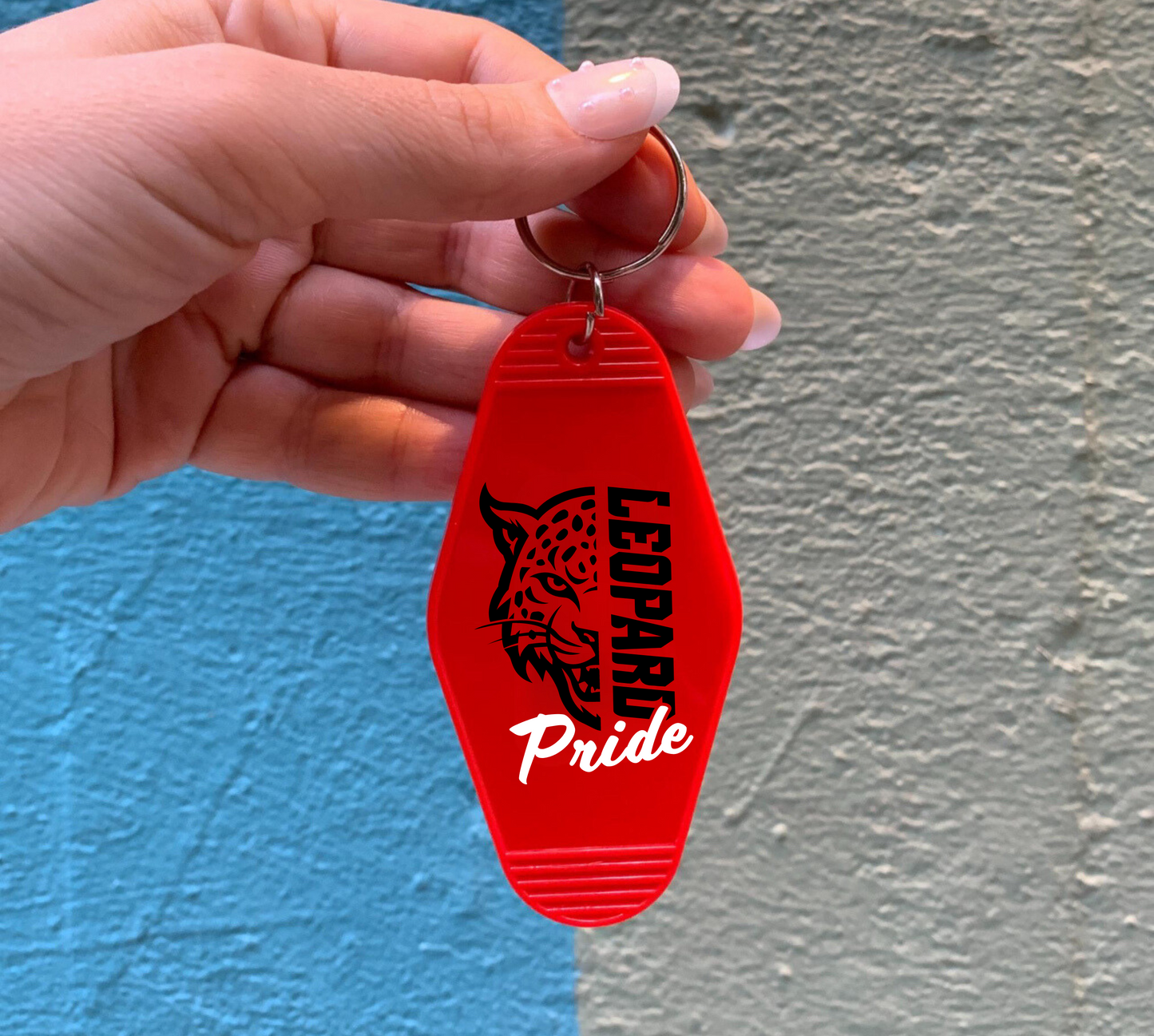 LEOPARD PRIDE Motel Keychain