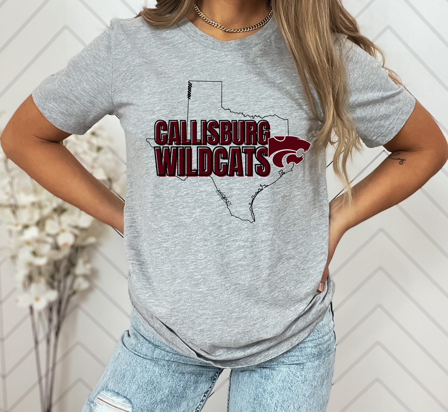 Youth CALLISBURG WILDCATS Vintage Top