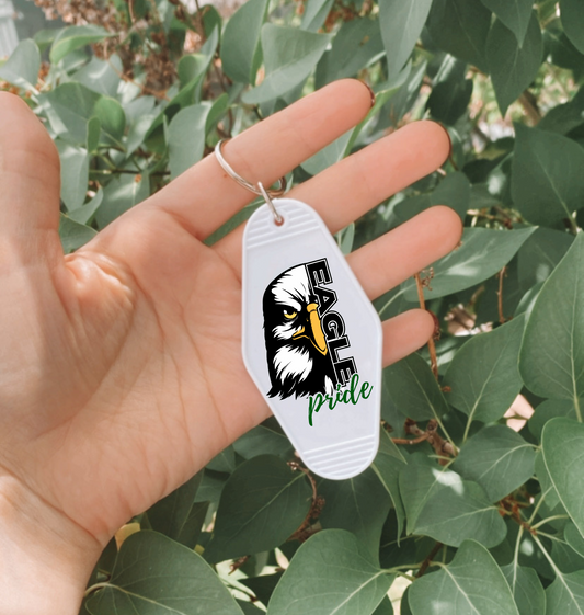 EAGLE PRIDE Motel Keychain