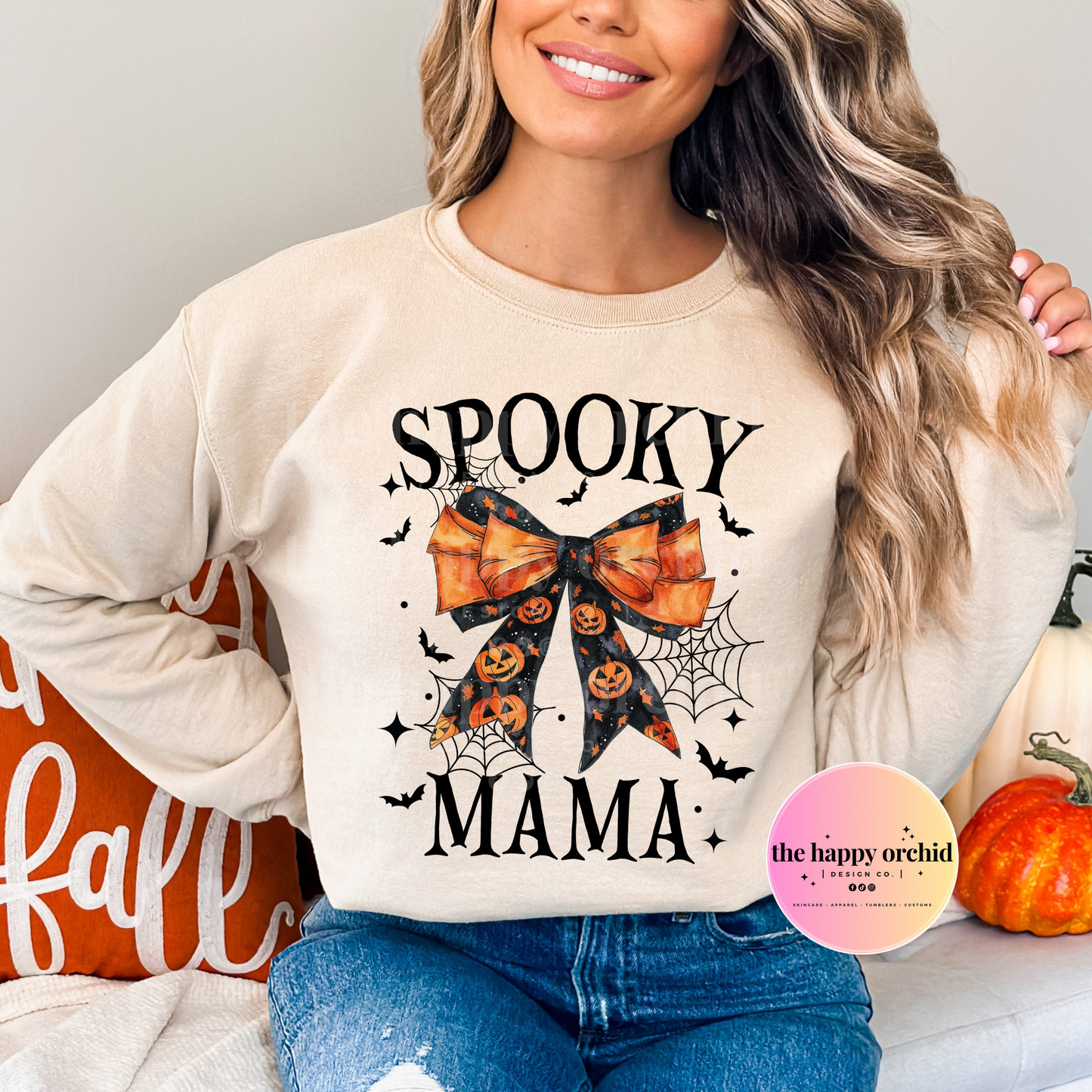 SPOOKY MAMA Matching Top