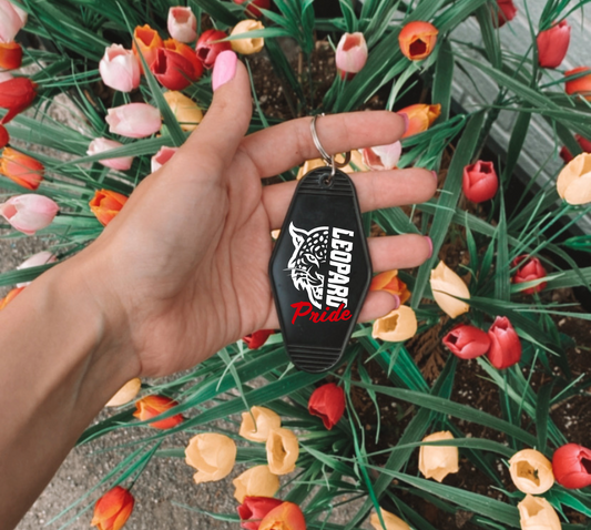 LEOPARD PRIDE Motel Keychain