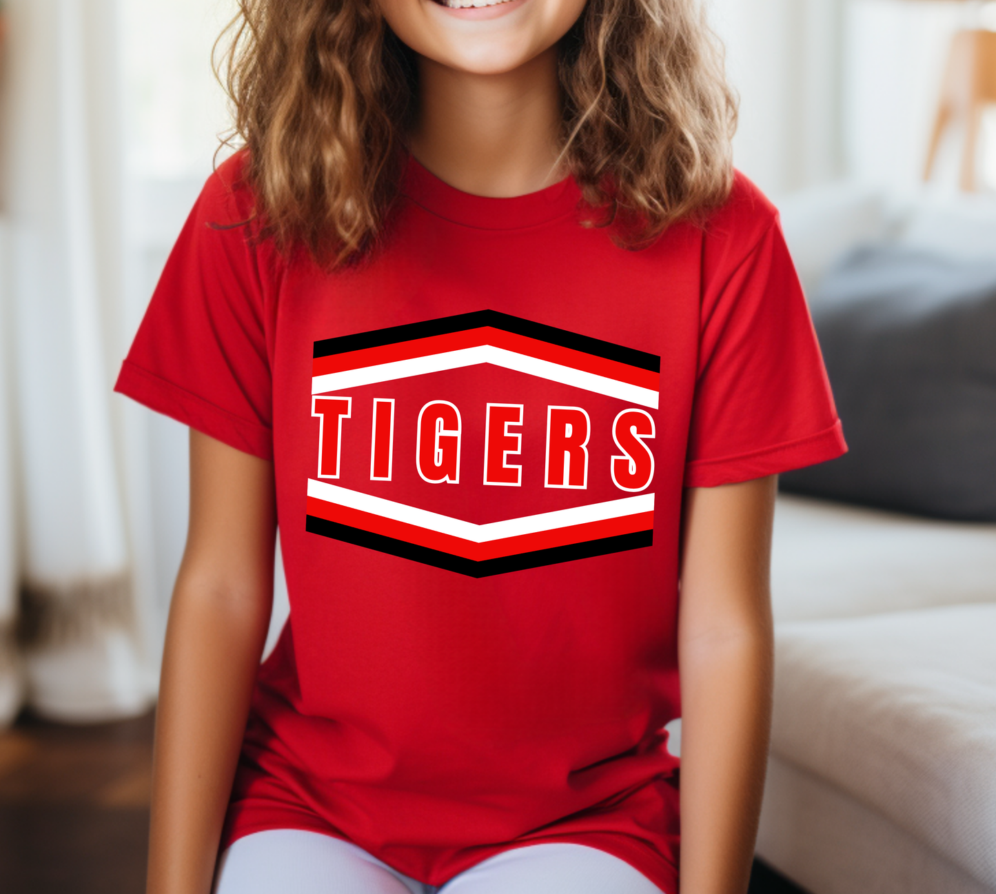 Youth TIGERS Arrow block Top